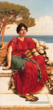  dame - W Par la mer Ionienne bleue 1916 néoclassique dame John William Godward